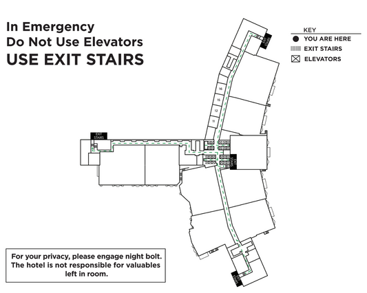 Evacuation Map Sign